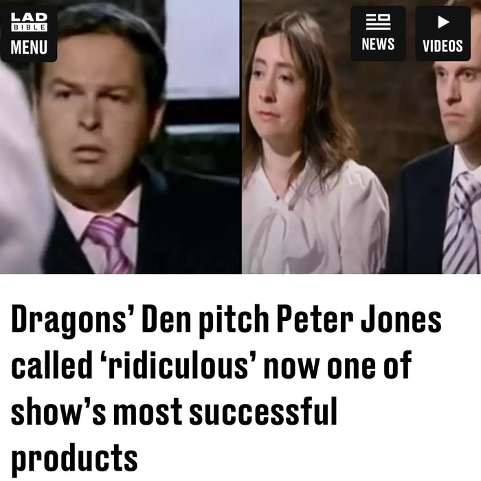 Ladbible - Peter Jones has to eat words. Magic Whiteboard becomes most successful investment on Dragons’ Den