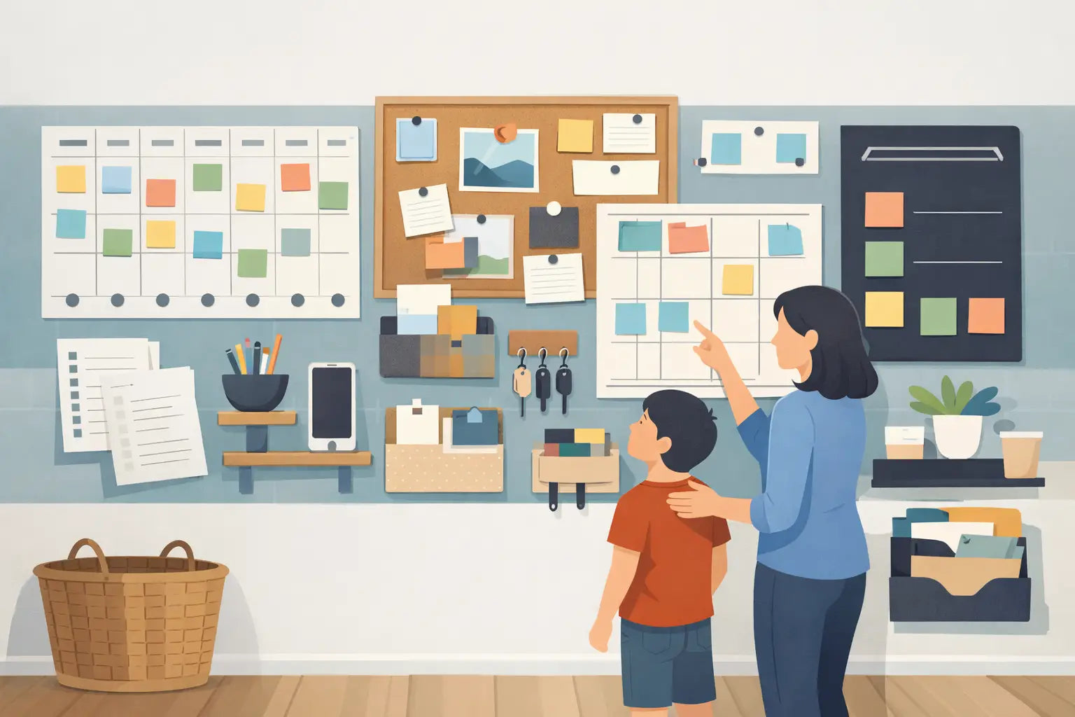 12 Family Command Centre Wall Ideas That Work