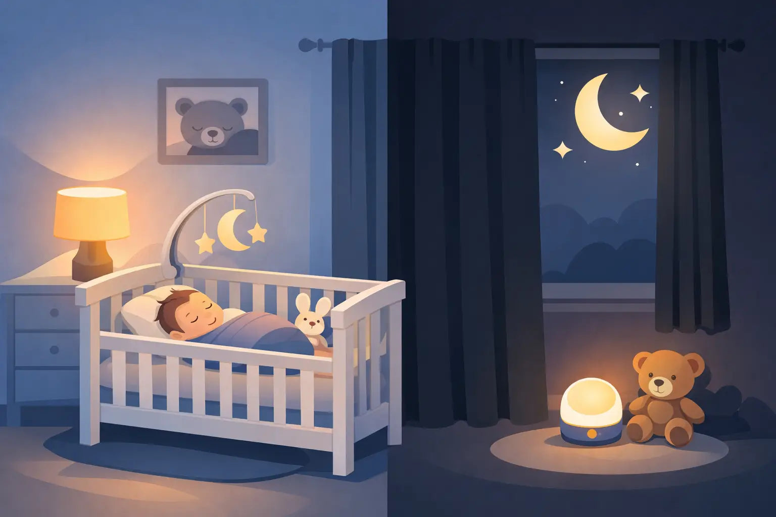 Nursery Sleep Routine Blackout Example