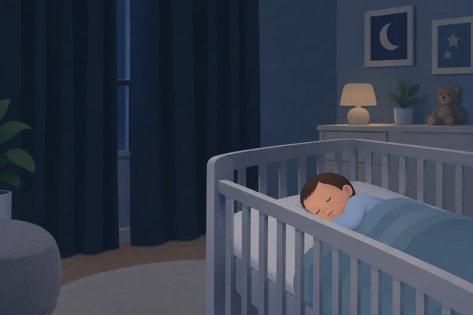 Better Nursery Sleep Results with Darkness