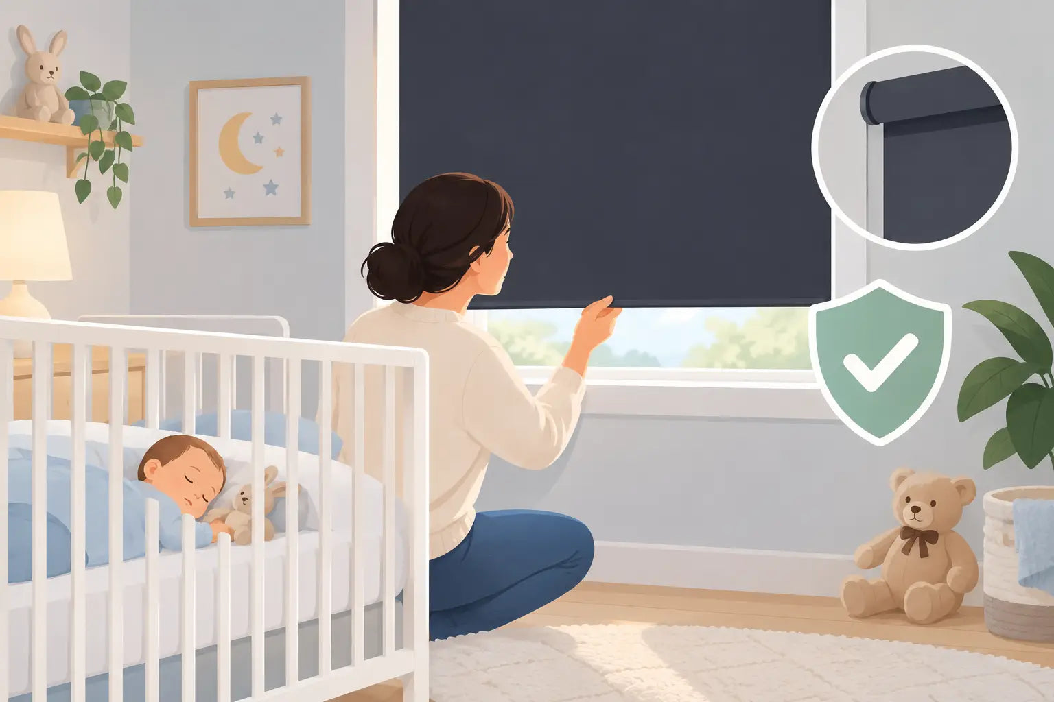 Are Blackout Blinds Cot Safe? A Parent's Checklist