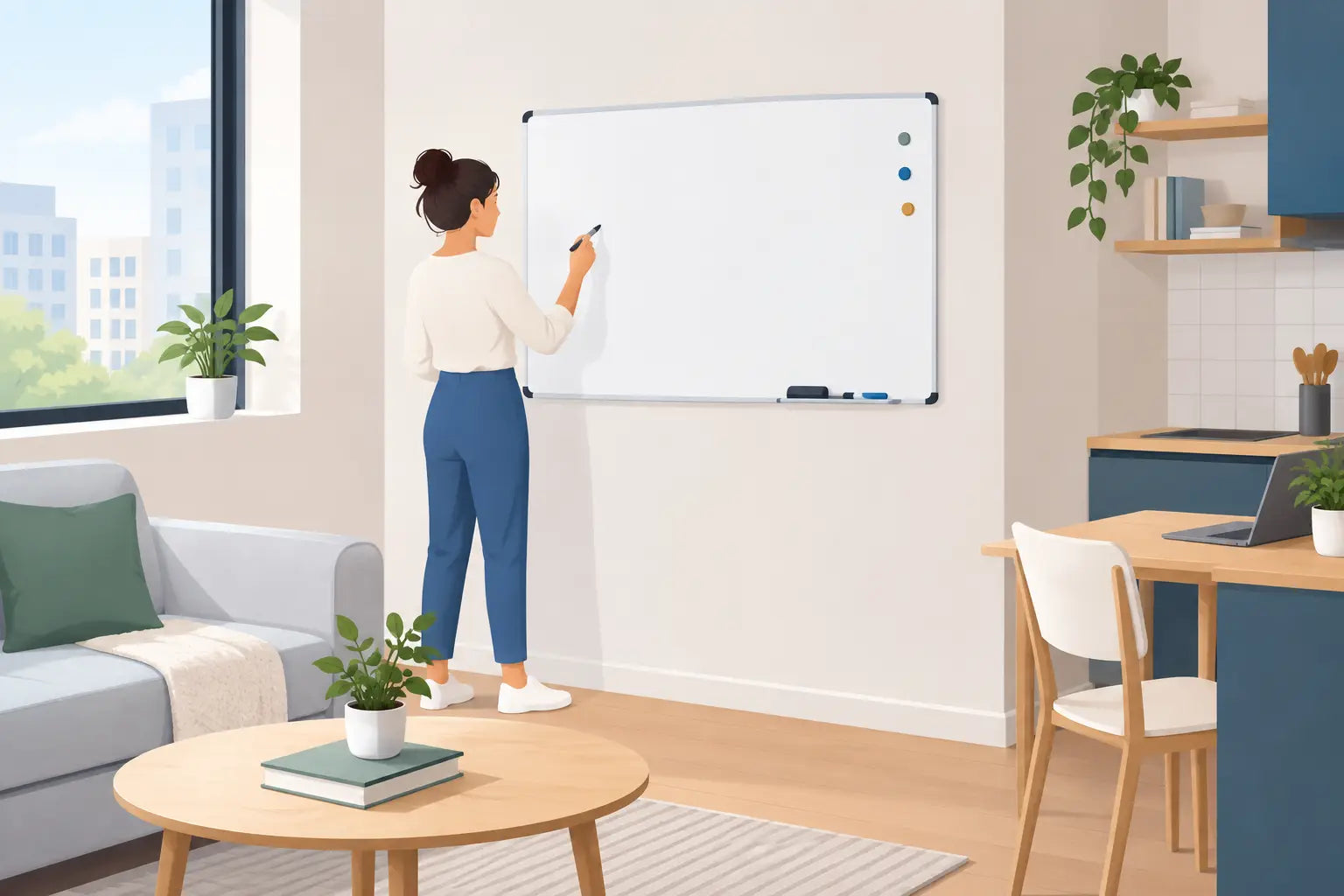 Whiteboard Surfaces for Small Flats That Work