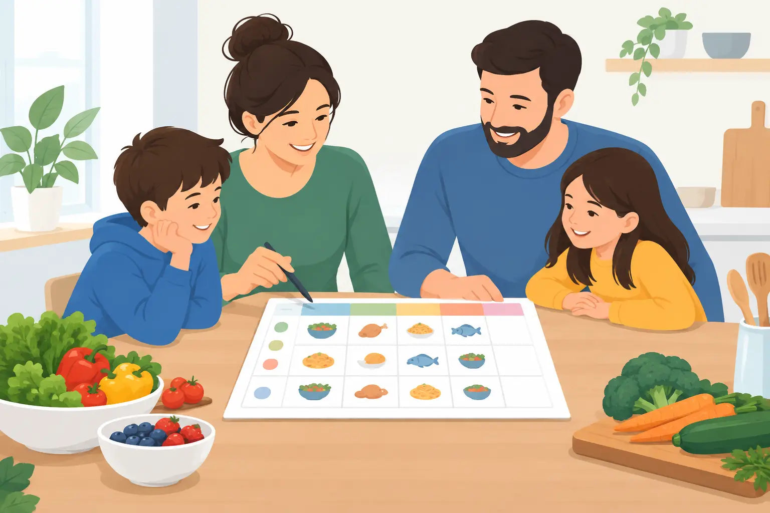 How to Organise Family Weekly Meals Easily