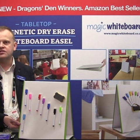 Neil Westwood demonstrating A3 & A4 Children's Tabletop Whiteboards