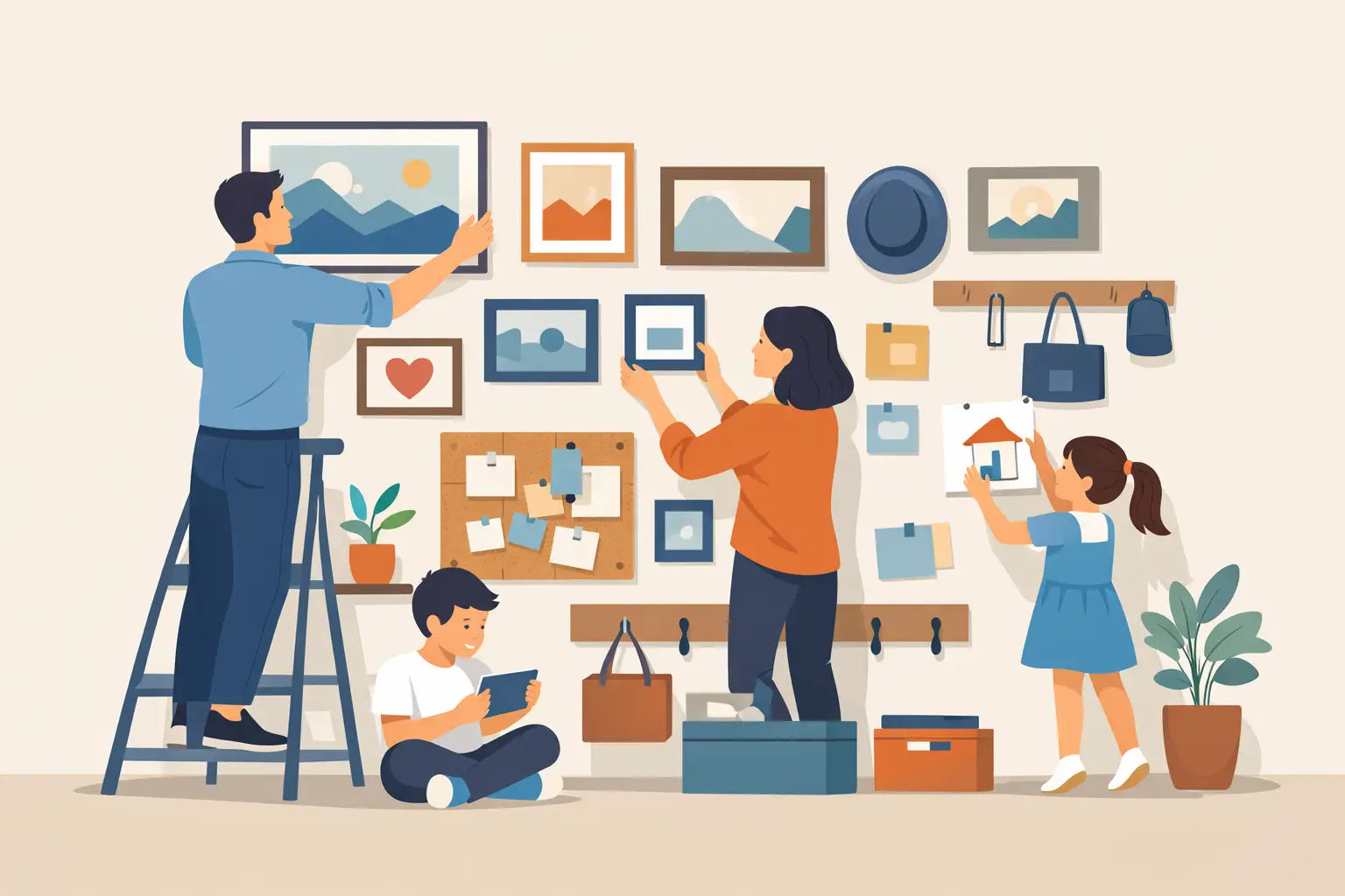 How to Organise a Family Wall That Works