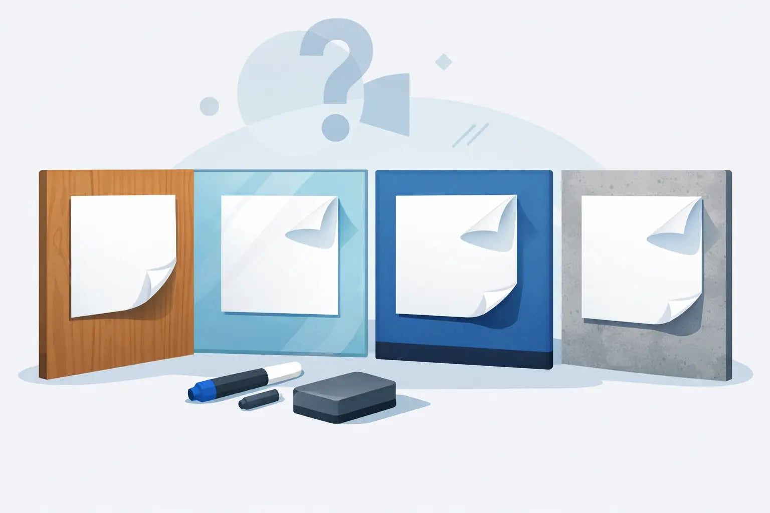 What Surfaces Hold Whiteboard Sheets Best?