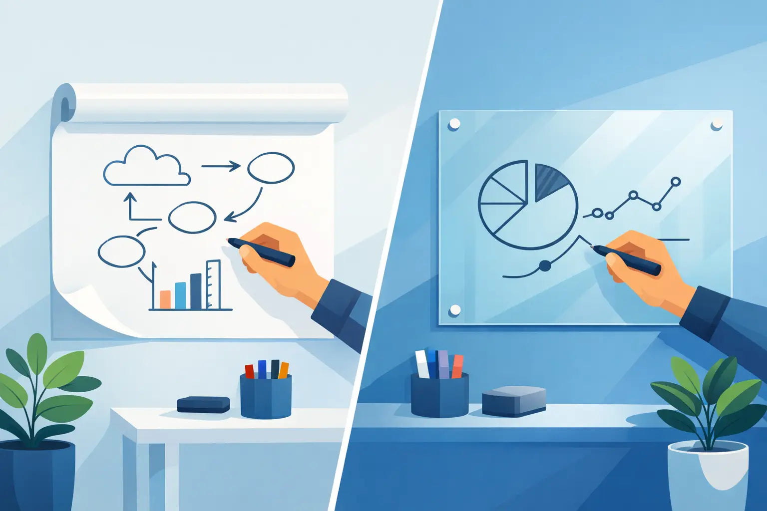 Whiteboard Roll vs Glass Board: Which Fits Best?