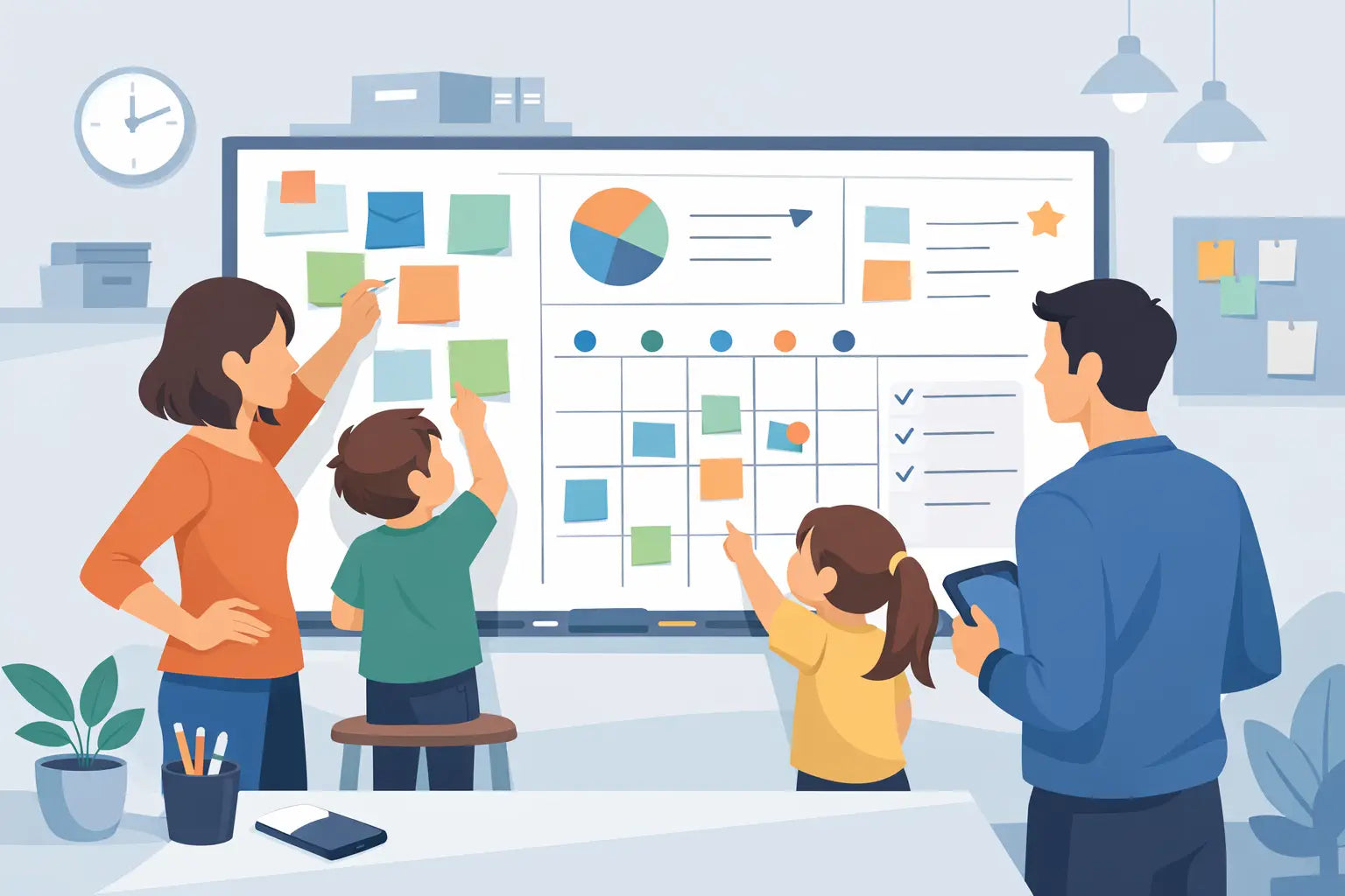 Home Organisation Whiteboard Guide for Busy Families