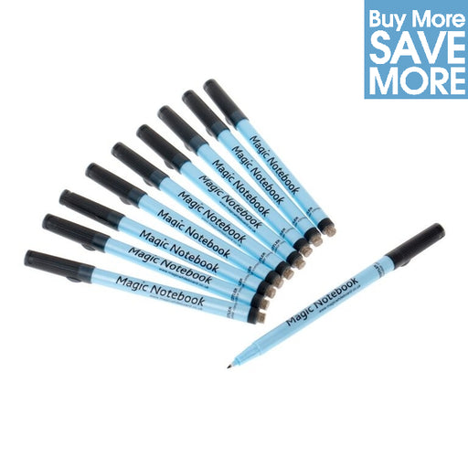 10 Magic Whiteboard Correctable Dry Erase Whiteboard Pens - BLACK - FINE TIP 0.6mm - Magic Whiteboard Limited