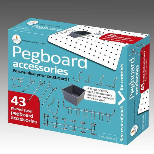 43 Pegboard Hook Set & 4 pegboard containers - Magic Whiteboard Limited