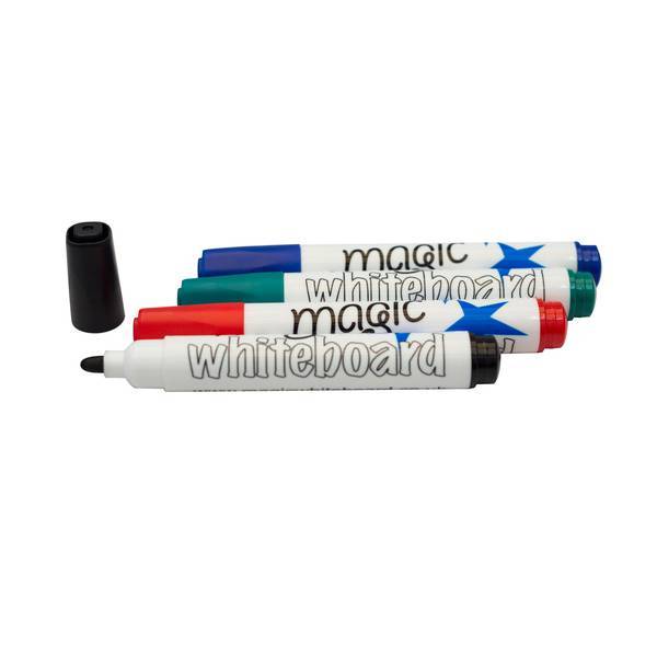 Buy 4 Magic Whiteboard dry whiteboard markers (4 colours, mixed)