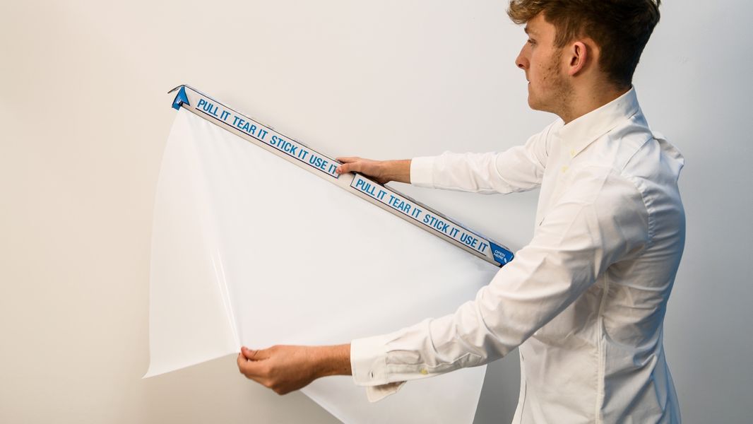 Magic Whiteboard MEGA Size 10 Sheet Roll WHITE (3 x 4 Ft