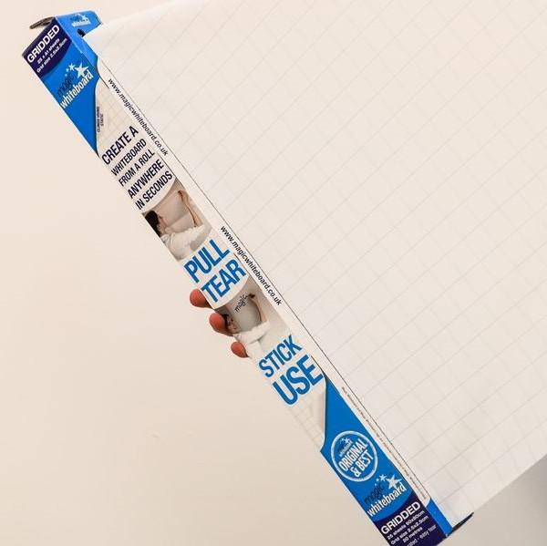 Large A1 Gridded Whiteboard Roll