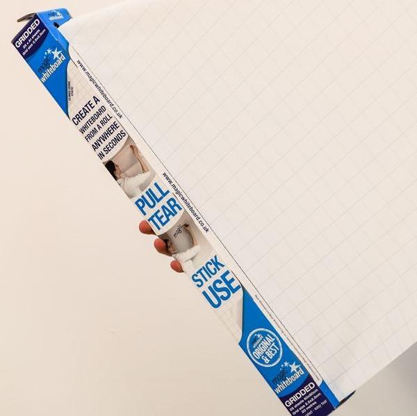 A1 Squared Magic Whiteboard Flipchart Paper ™ - 25 sheet roll - 60cm b