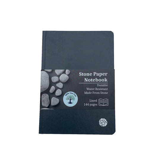 A5 100% Tree Free Notebooks - Stone Paper Notebook - Lined - Hardback - Indigo Grey - 144 pages - Magic Whiteboard Limited