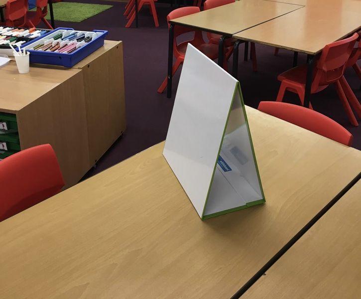 A3 Wedge Whiteboard, Colour Whiteboard Pens Eraser